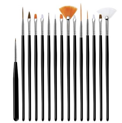 Nail Art Brush set 15pcs