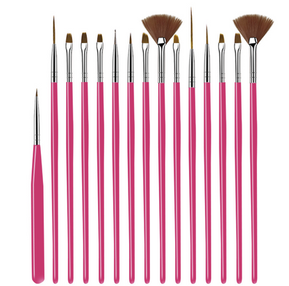 Nail Art Brush set 15pcs