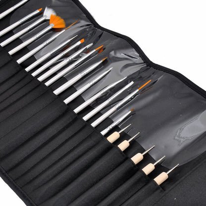 20pcs Nail Art Manicure Brush Set