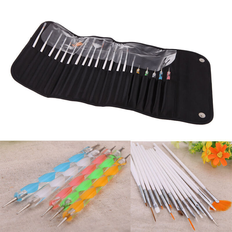 20pcs Nail Art Manicure Brush Set