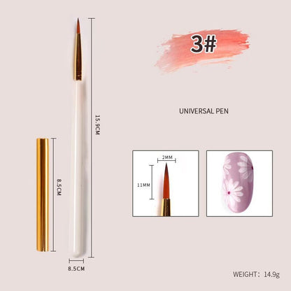 Single Painting Universal Head Nail Brush