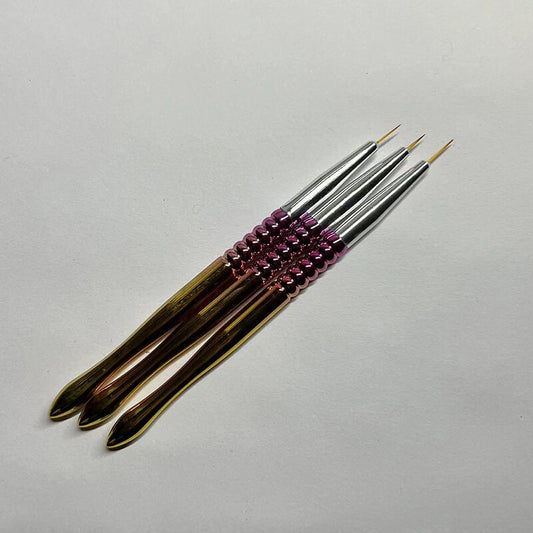 Nail Art Brush set 3pcs