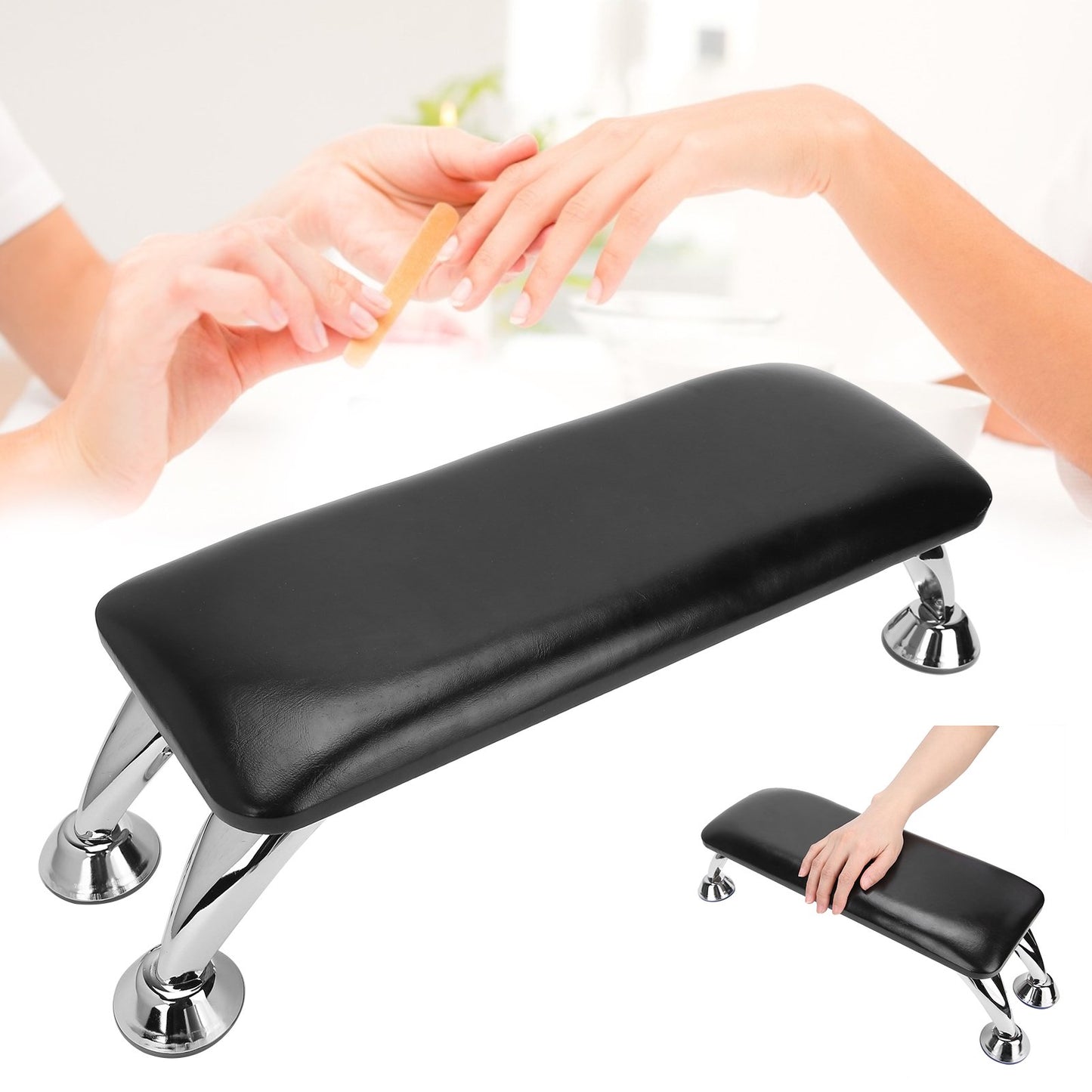 Professional Hand /arm Rest Manicure Non-Slip Leather Hand Pillow