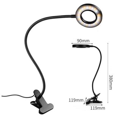 Work Station Clip Lamp Round 7W USB Cable