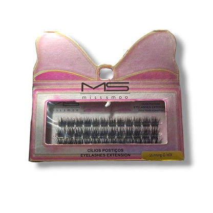 Cluster Eyelashes Medium Length Stunning D Mix (3 Rows)