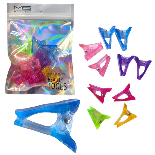 Colourful Poly Gel Clips 10pcs