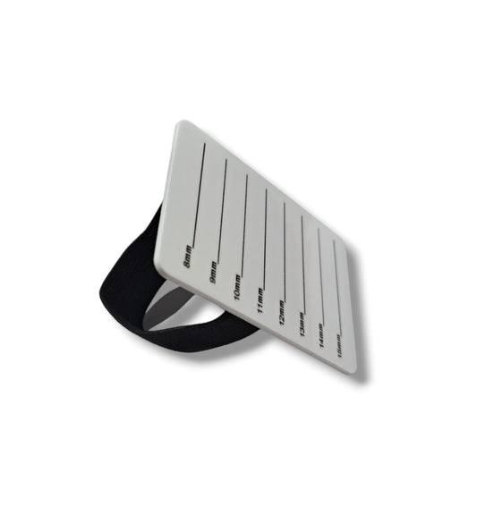 Eyelash Holder Tray with strap 1pcs White with black strap