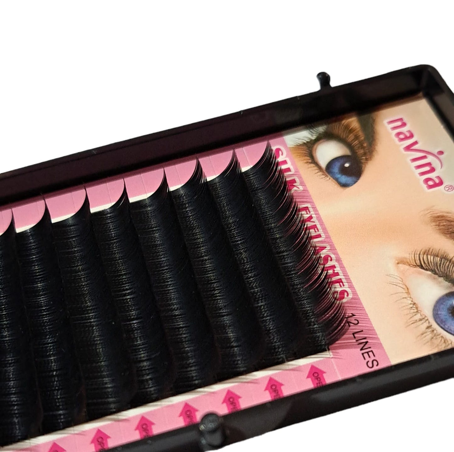 Individual Single Lashes Lash Tray (12 Rows) 0.015C 10mm