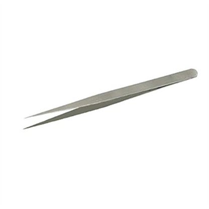 Long nose straight point tweezer stainless steel