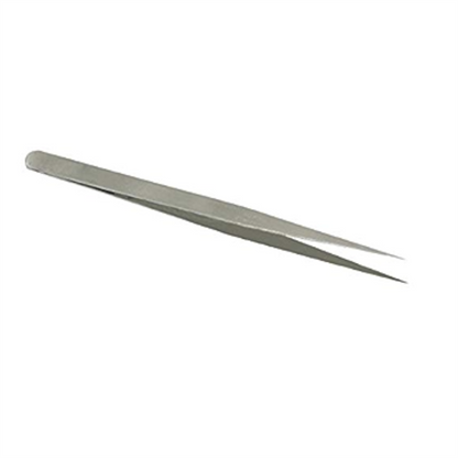 Long nose straight point tweezer stainless steel