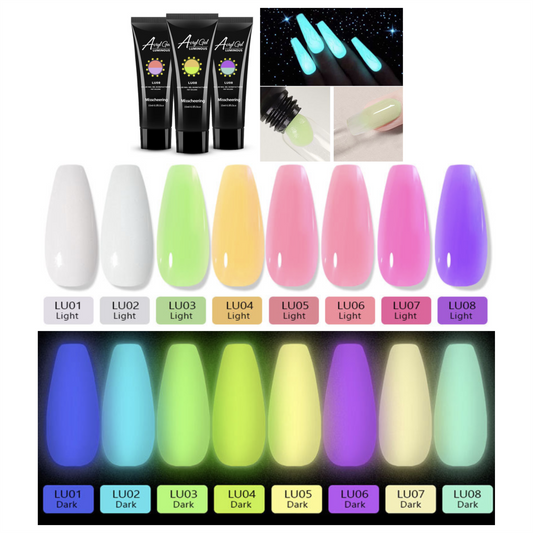 Luminous Poly Gel 15ml - 8 Colours to choose from