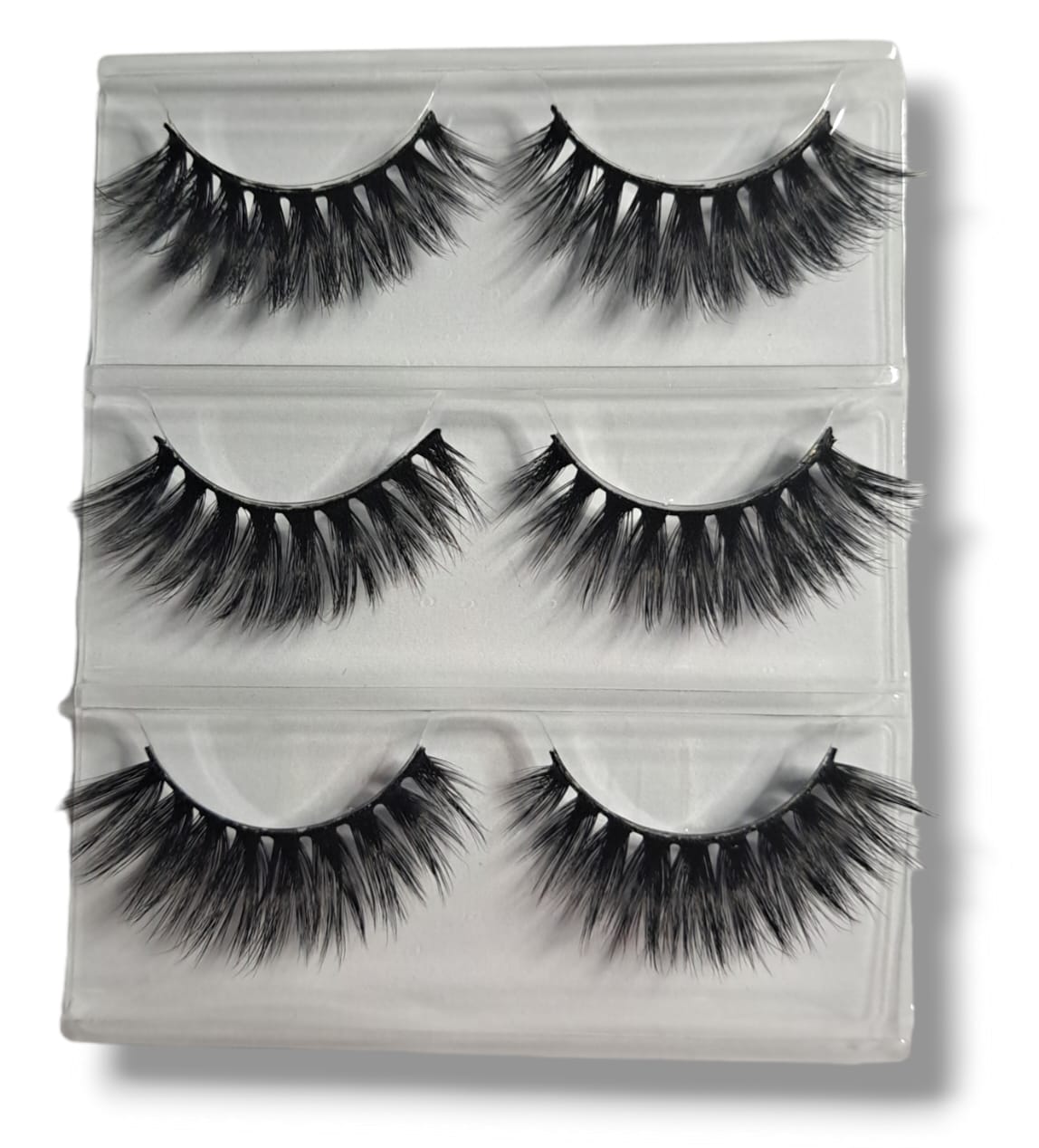 Mink Strip Lashes 3D -3 Pairs 14mm