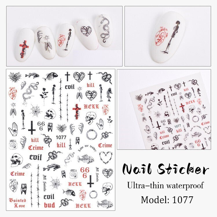 Nail Sticker Decoration 1 sheet- 1077