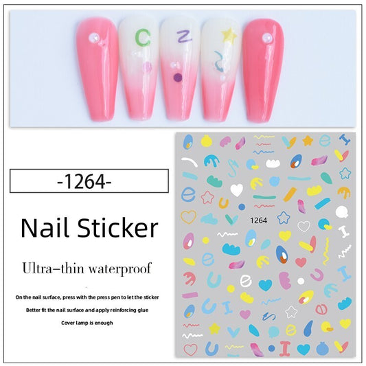 Nail Sticker Decoration 1 sheet- 1264