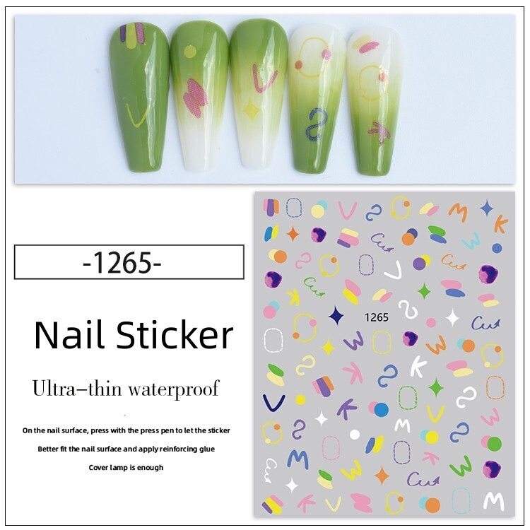 Nail Sticker Decoration 1 sheet- 1265