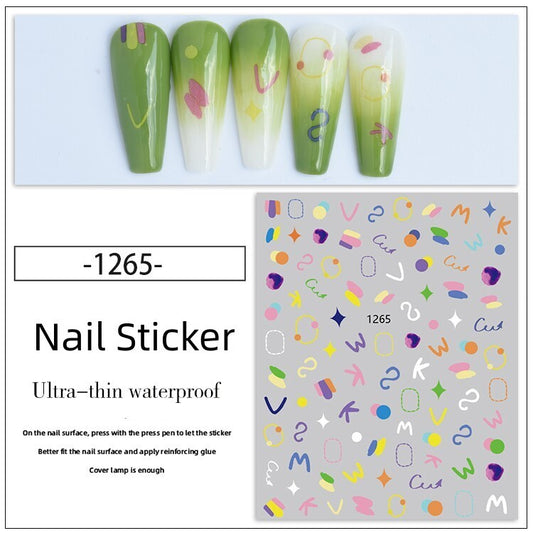 Nail Sticker Decoration 1 sheet- 1265