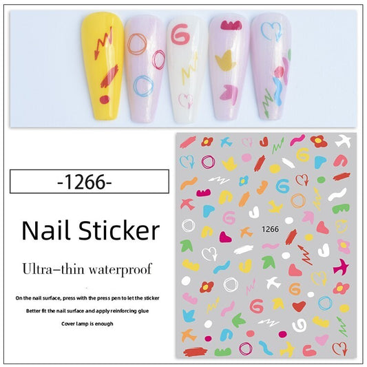 Nail Sticker Decoration 1 sheet- 1266