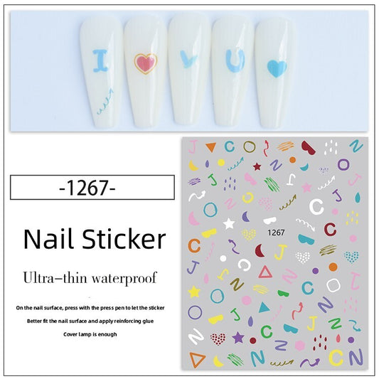 Nail Sticker Decoration 1 sheet- 1267