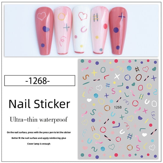 Nail Sticker Decoration 1 sheet- 1268