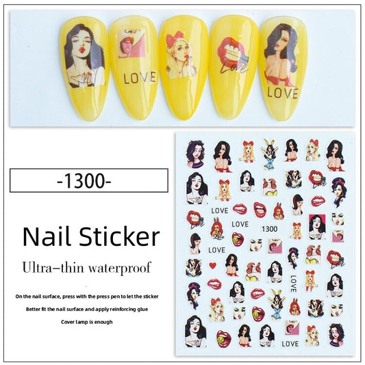 Nail Sticker Decoration 1 sheet- 1300