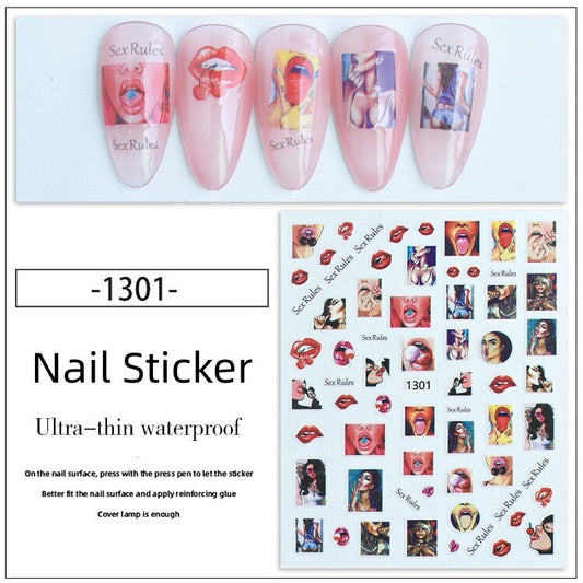 Nail Sticker Decoration 1 sheet- 1301