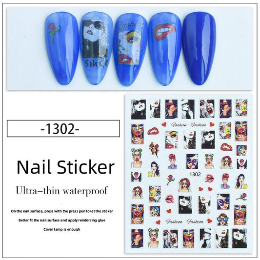 Nail Sticker Decoration 1 sheet- 1302