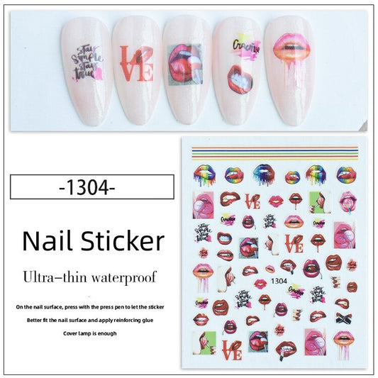 Nail Sticker Decoration 1 sheet- 1304