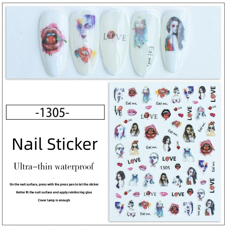 Nail Sticker Decoration 1 sheet- 1305