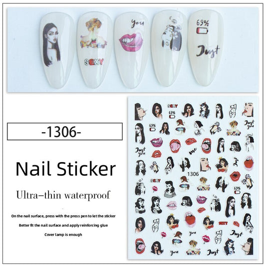 Nail Sticker Decoration 1 sheet- 1306