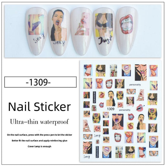 Nail Sticker Decoration 1 sheet- 1309