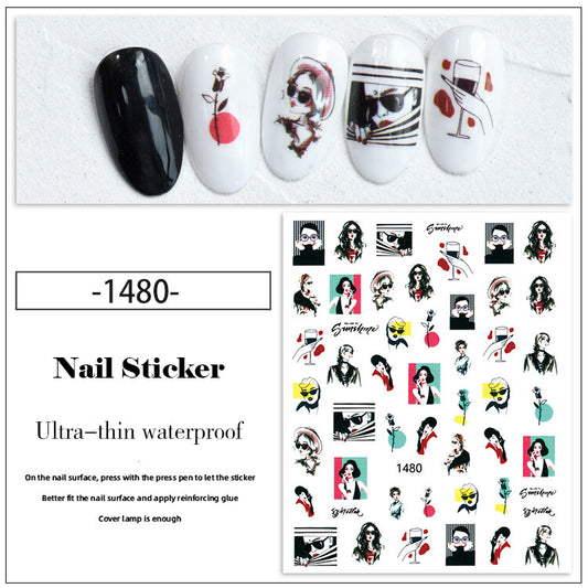 Nail Sticker Decoration 1 sheet- 1480