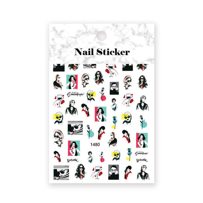 Nail Sticker Decoration 1 sheet- 1480