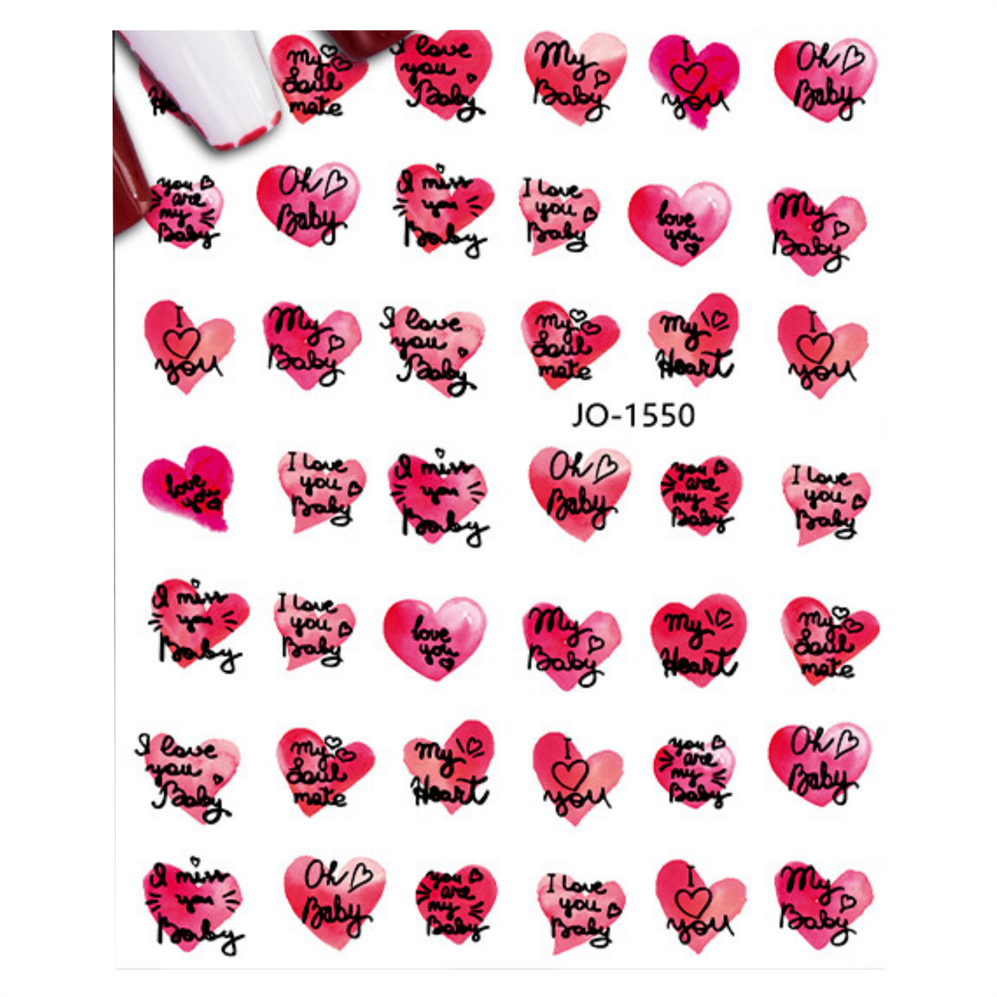 Nail Sticker Decoration 1 sheet- 1550