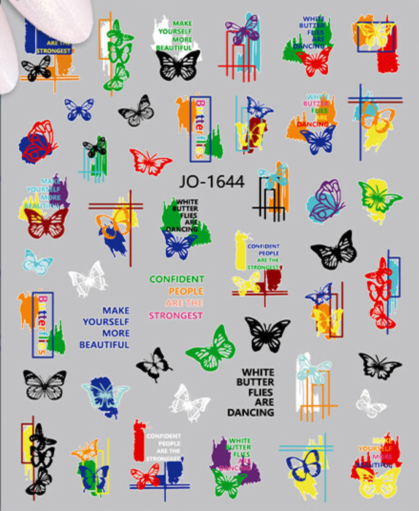 Nail Sticker Decoration 1 sheet- 1644