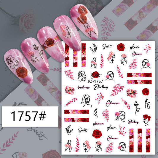 Nail Sticker Decoration 1 sheet- 1757