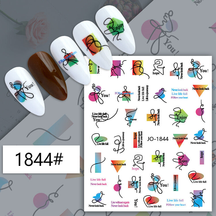 Nail Sticker Decoration 1 sheet- 1844