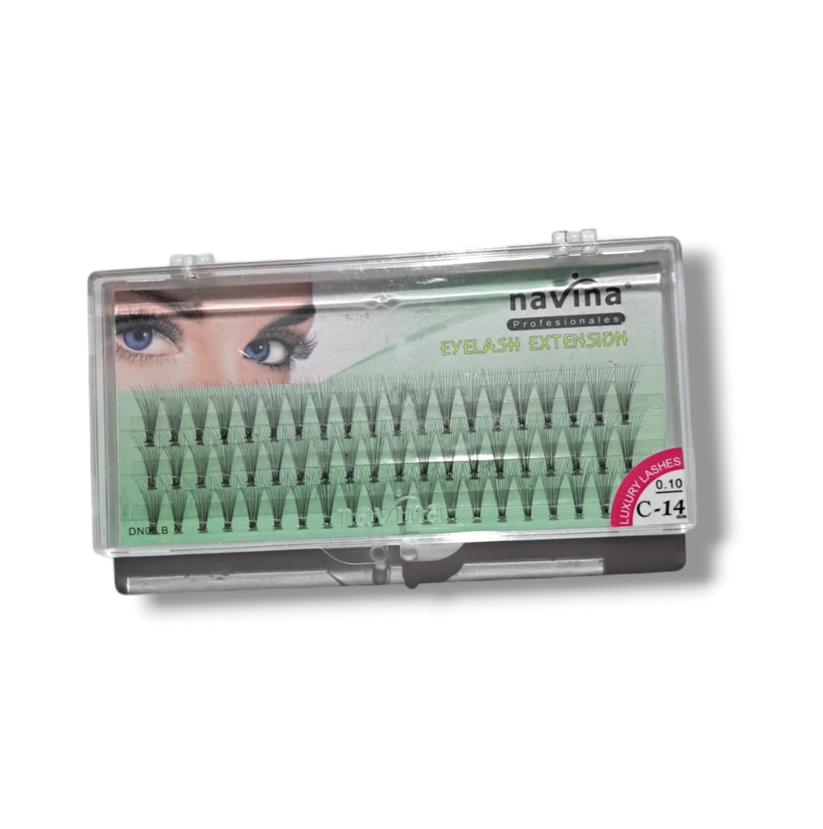 Pre-fanned Eyelash Extensions Lash Tray (3 Rows) 0.10 - C-14