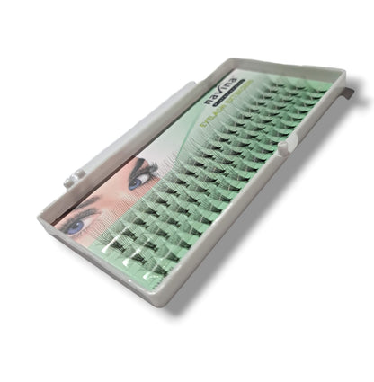 Pre-fanned Eyelash Extensions Lash Tray (3 Rows) 0.10 - C-14