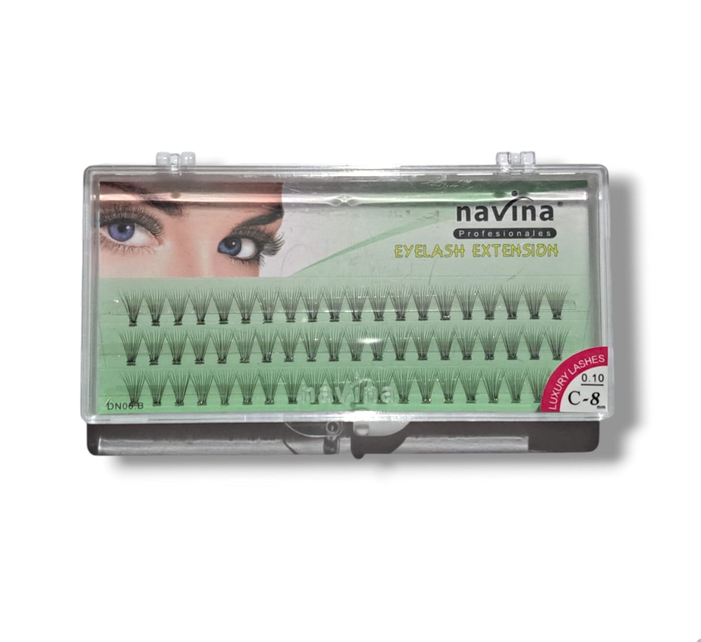 Pre-fanned Eyelash Extensions Lash Tray (3 Rows) 0.10 - C-8