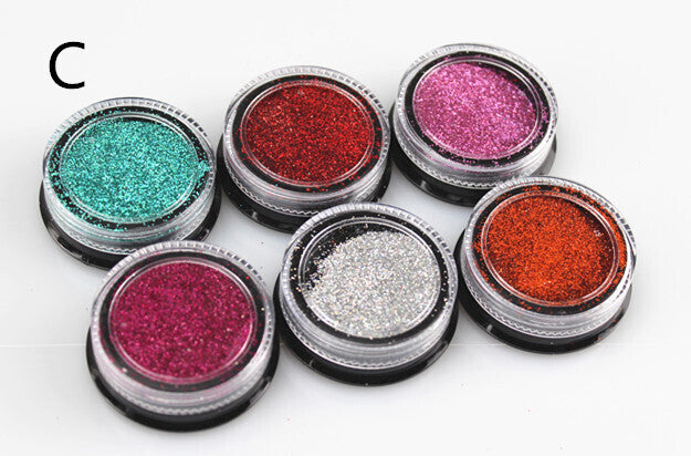 Classic Fine Glitter 6pcs Rainbow