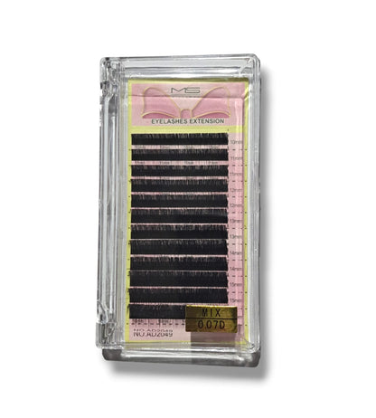 Individual Single Lash Tray (12 Rows) 0.07DD Mix