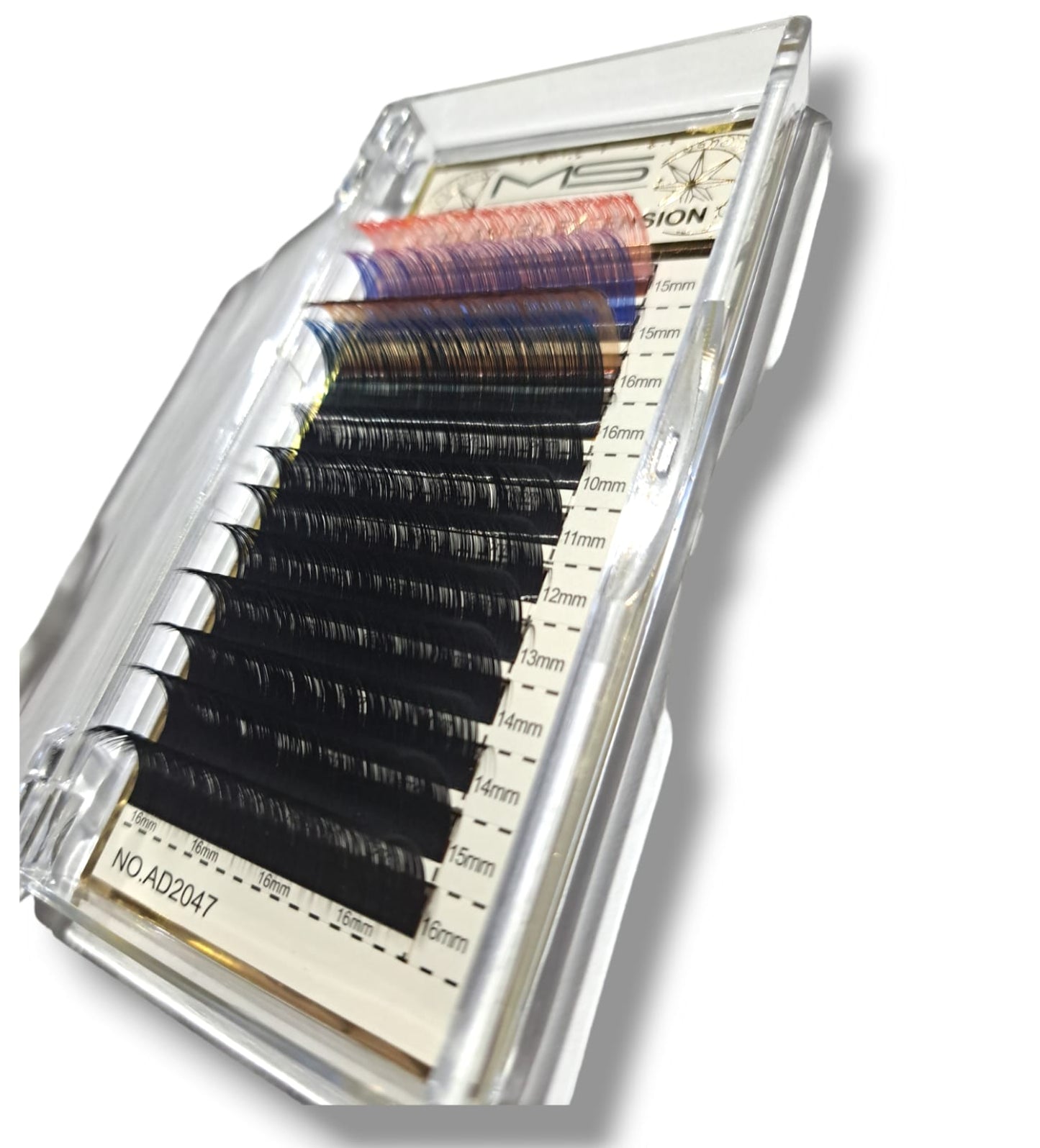 Individual Single Lashes Lash Tray (12 Rows) 0.07C Mix