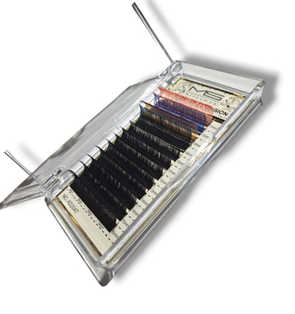 Individual Single Lashes Lash Tray (12 Rows) 0.07C Mix