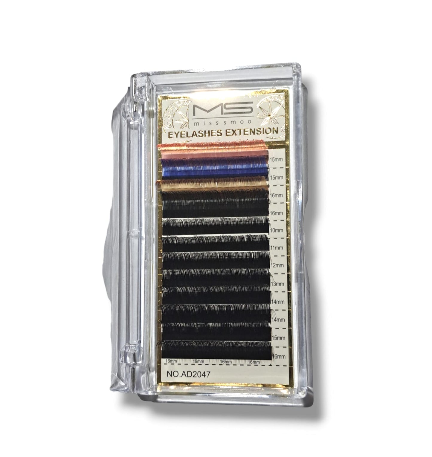 Individual Single Lashes Lash Tray (12 Rows) 0.07C Mix