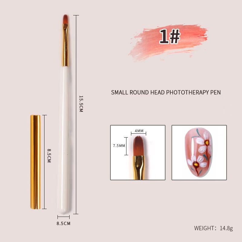 Single Painting Round Head Nail Brush