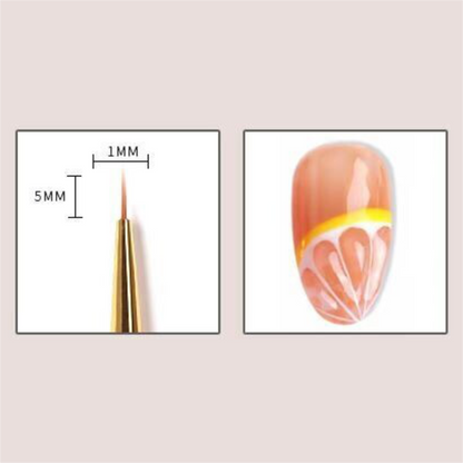 Single Painting Short Liner Nail Brush