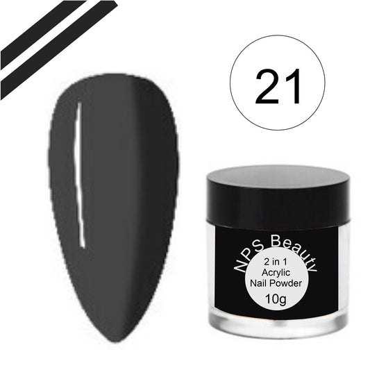 Acrylic Nail Powder 10g NO-21-Black