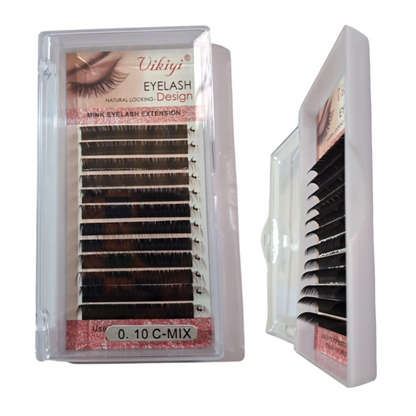 Individual Classic Single Lash Tray (12 Rows) 0.10C Mix