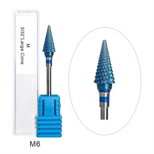 Tungsten Blue Nail Drill Bit M6 -Large Cone