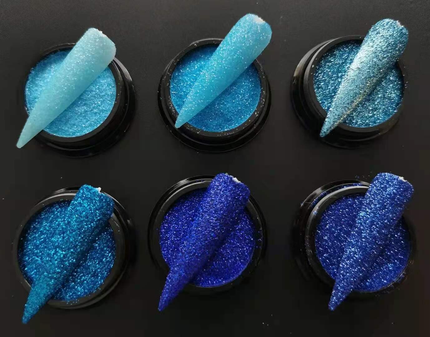 Classic Fine Glitter 6pcs Blues